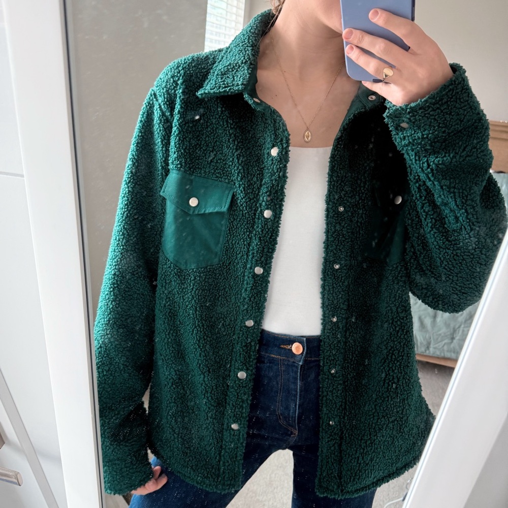 Green Sherpa Jacket